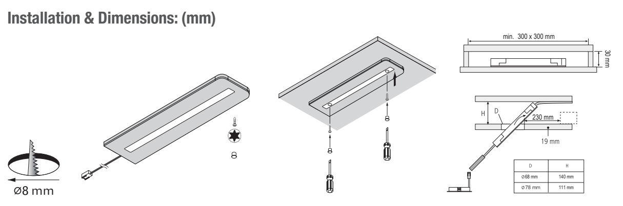 Lámparas de gabinete I-Light luz lineal de tira ultrafina123