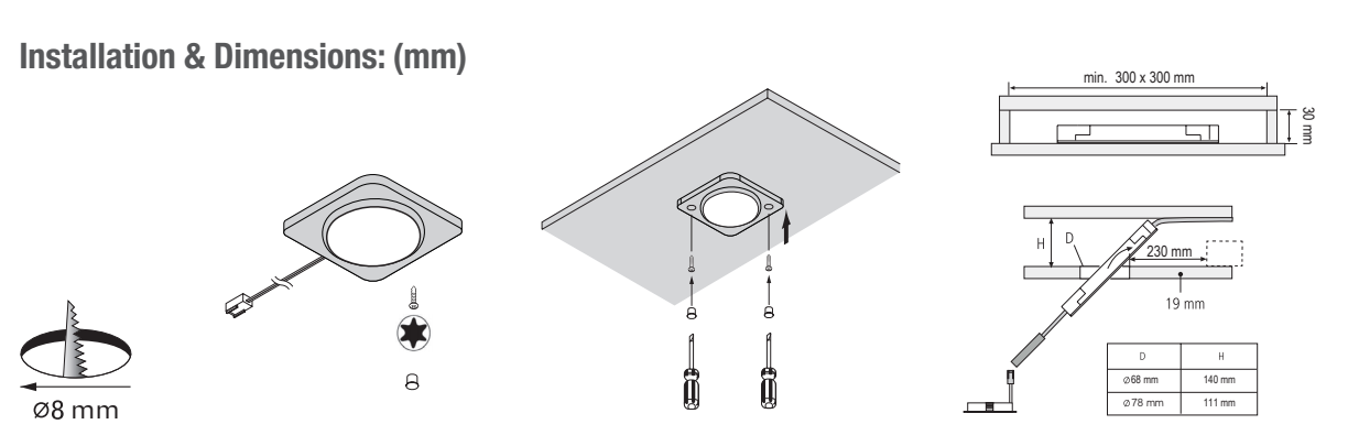 MiniR-Light Světlo do skříně LED lineární světlo pod skříňku123